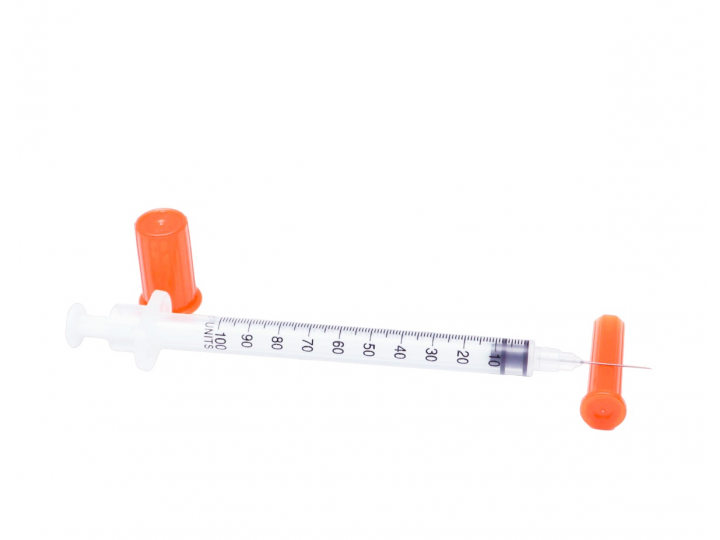 Шприц инсулиновый трехкомпонентный