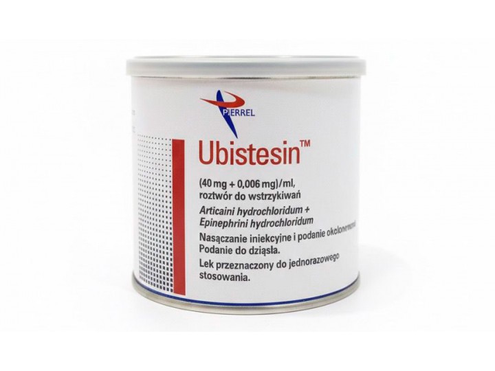 Убистезин  - Ubistesin 4% 1:200 000 (с эпинефрином)