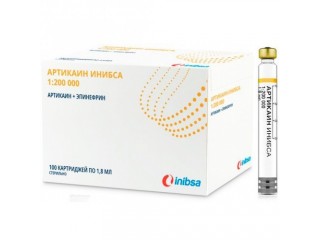Артикаин Инибса 100 карпул, 1:200 000 с эпинефрином