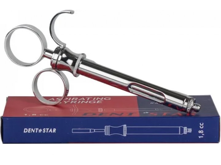 Шприц карпульный с двумя кольцами 25-23 Dentstar