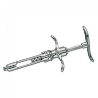 Шприц карпульный, хромированный, без аспирации, прямая рукоятка