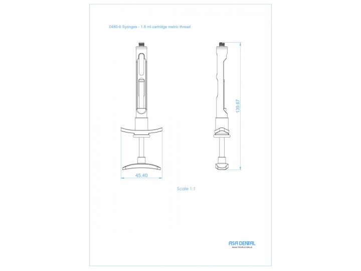 Шприц карпульный 0480-6