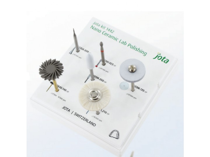 Набор боров для полировки гибридной керамики Nano Ceramic Lab Polishing, Йота