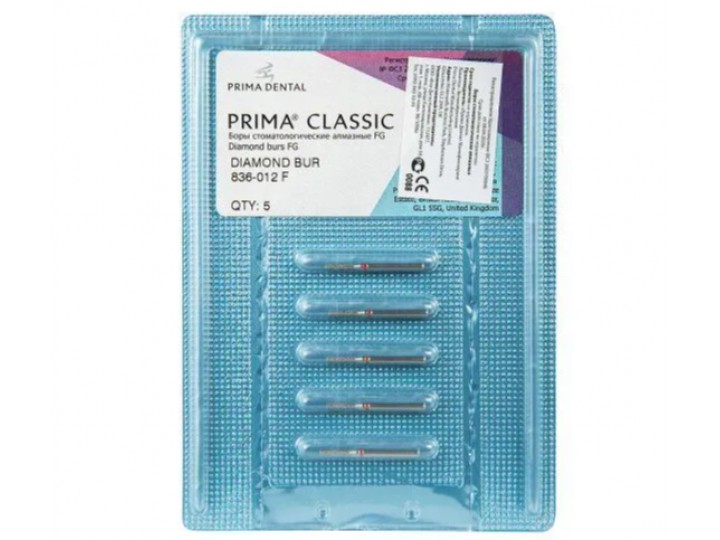 Боры алмазные FG 836-012 F, 5 шт.