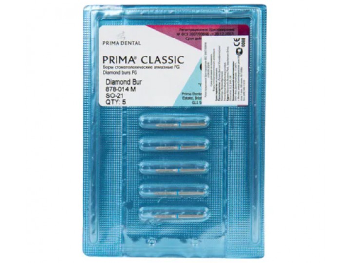 Боры алмазные FG 878-014 M / SO-21, 5 шт.