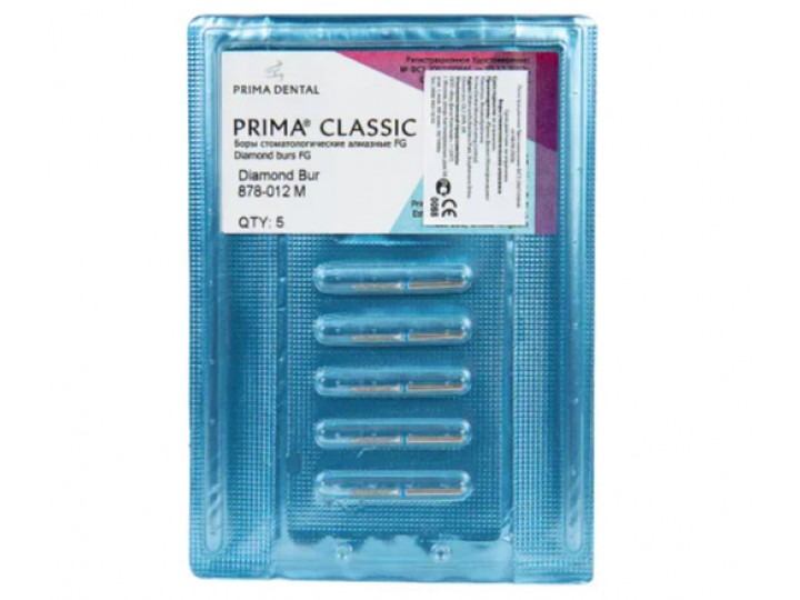 Боры алмазные FG 878-012 M, 5 шт.