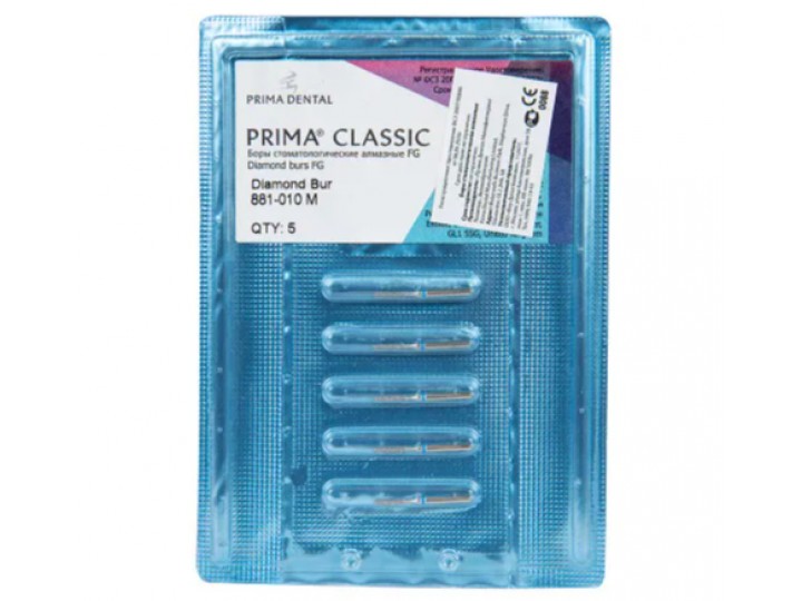 Боры алмазные FG 881-010 M, 5 шт.