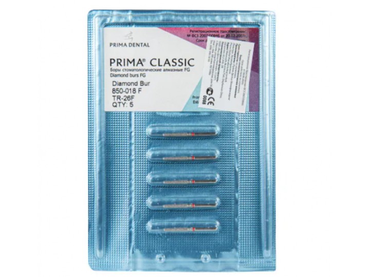 Боры алмазные FG 850-018 F / TR-26, 5 шт.