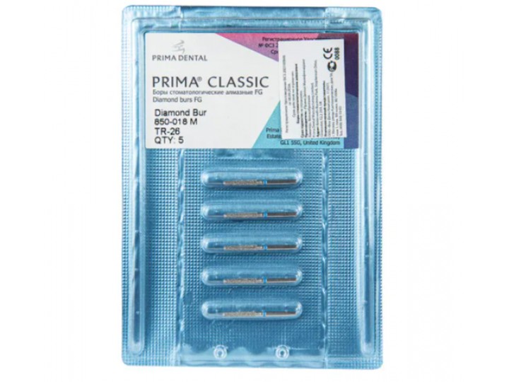 Боры алмазные FG 850-018 M / TR-26, 5 шт.