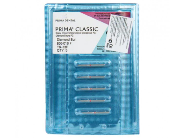 Боры алмазные FG 856-018 F / TR-13, 5 шт.