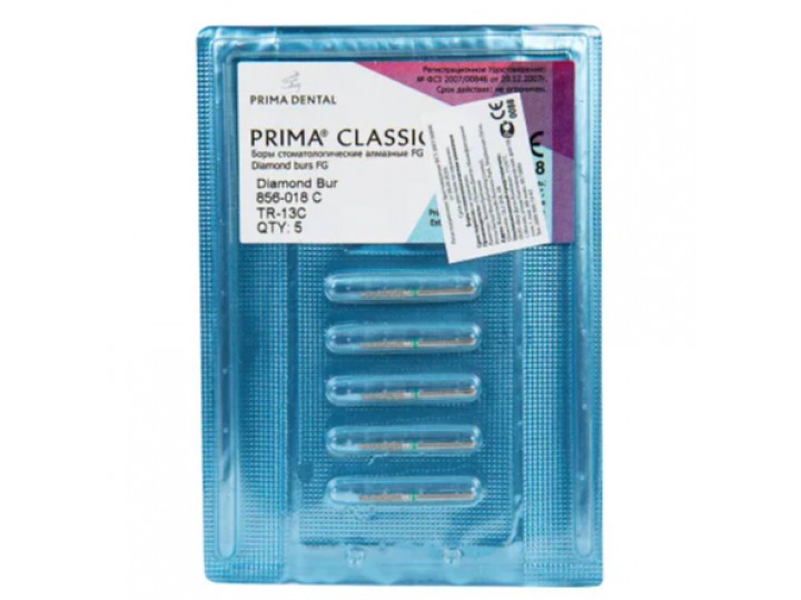 Боры алмазные FG 856-018 C / TR-13, 5 шт.