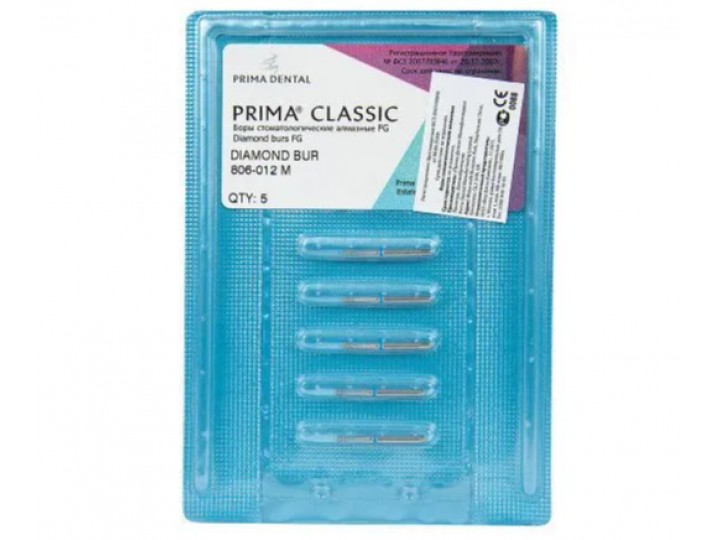 Боры алмазные FG 806-012 M, 5 шт.