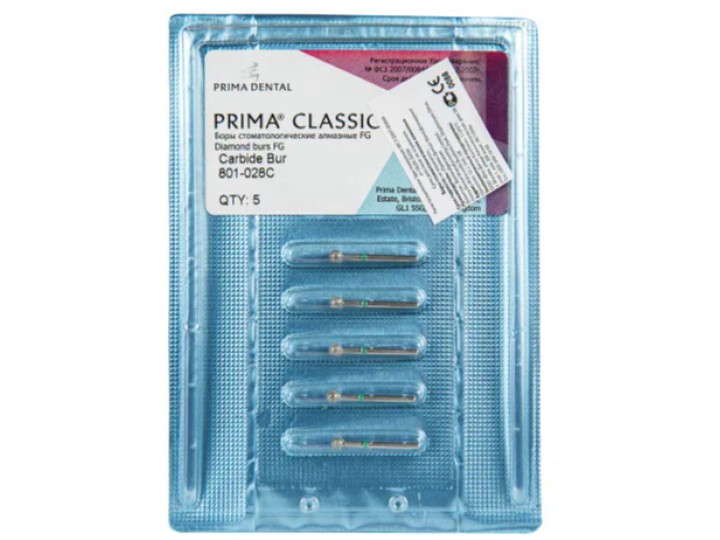 Боры алмазные FG 801-028 C, 5 шт.