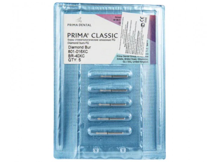 Боры алмазные FG 801-016 XC / BR-40, 5 шт.