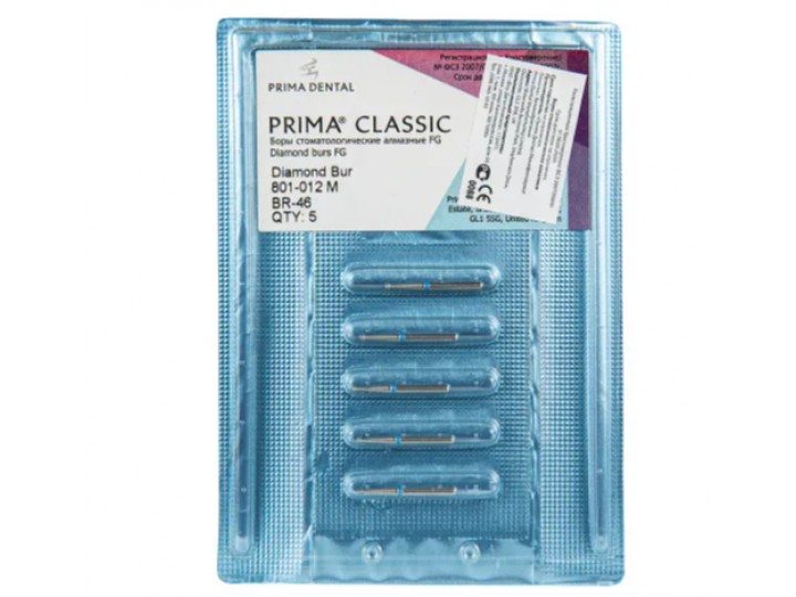 Боры алмазные FG 801-012 M / BR-46, 5 шт.