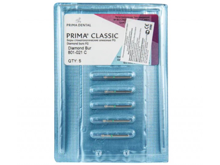 Боры алмазные FG 801-021 C, 5 шт.