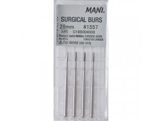 Боры твердосплавные 1557 28 мм Мани (4 шт.)