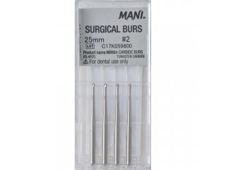 Боры твердосплавные 2 25 мм Мани (4 шт.)