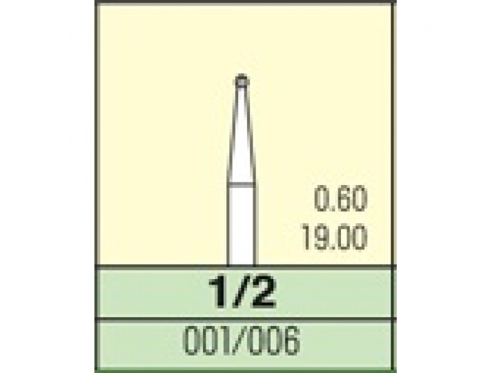 Боры твердосплавные 1/2 Мани (3 шт.)