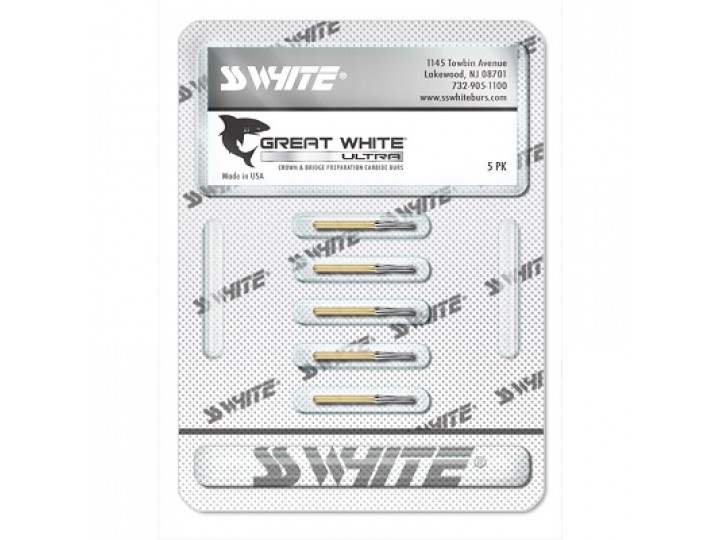 Боры твердосплавные FG 7702 СС Вайт (5 шт.)