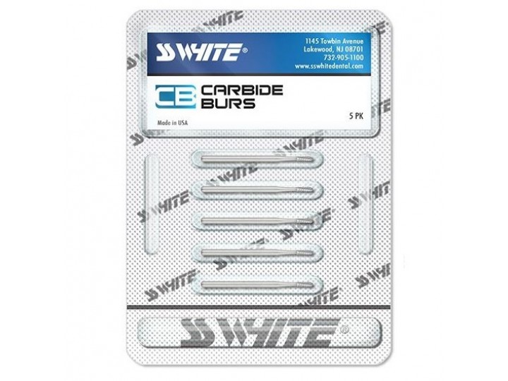 Боры твердосплавные SL 1703 СС Вайт (5 шт.)