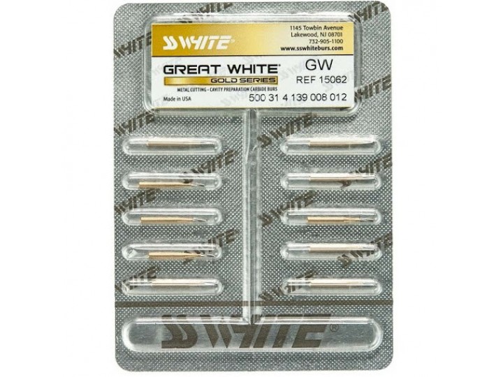 Боры твердосплавные FG GW 557 СС Вайт (5 шт.)