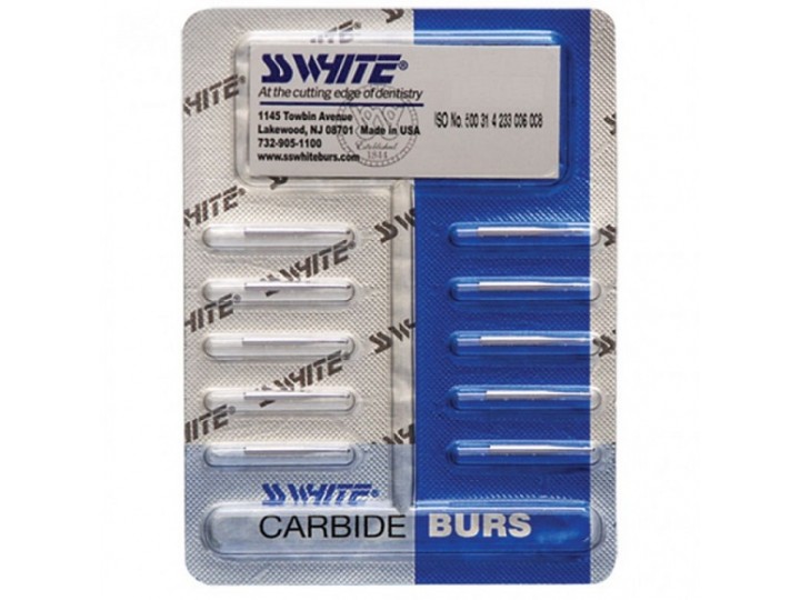 Боры твердосплавные HP 33 1/2 СС Вайт (10 шт.)