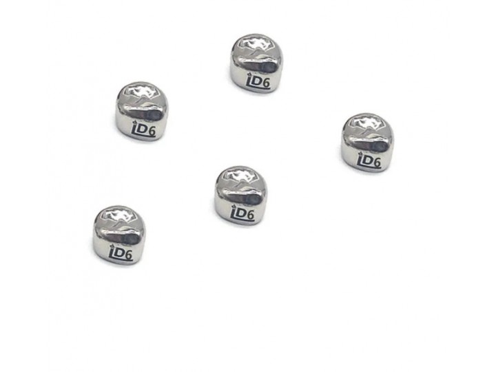 Коронки Kids CROWN DUL-6 из нержавеющей стали детские (5 шт)
