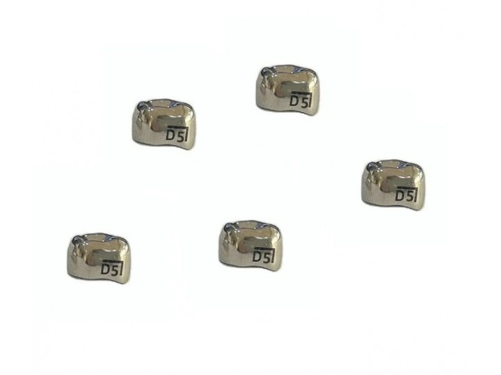 Коронки Kids CROWN DUL-5 из нержавеющей стали детские (5 шт)