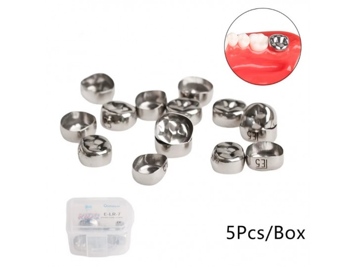 Коронки Kids CROWN EUL-5 из нержавеющей стали детские (5 шт)