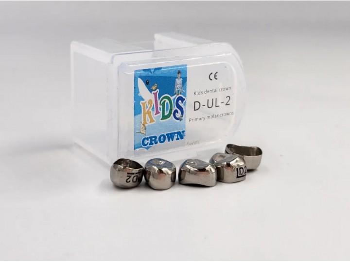 Коронки Kids CROWN DUL-2 из нержавеющей стали детские (5 шт)