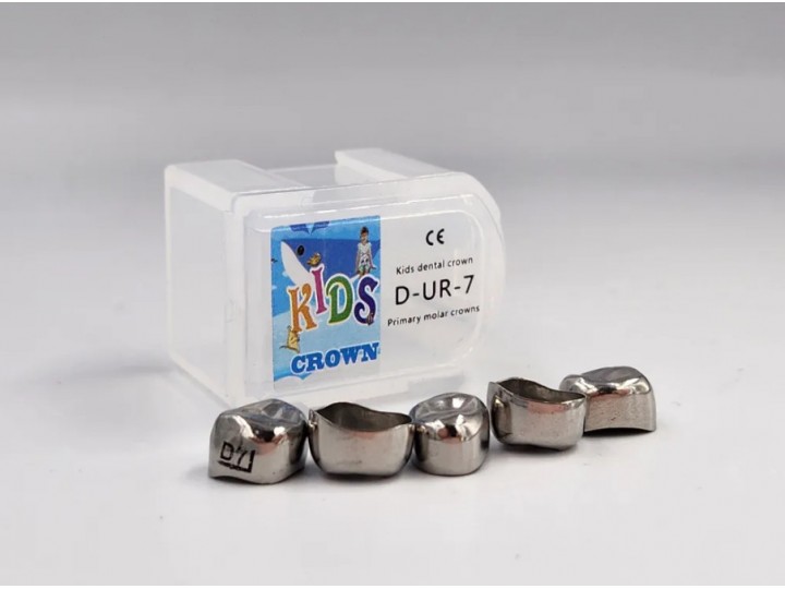 Коронки Kids CROWN DUR-7 из нержавеющей стали детские (5 шт)