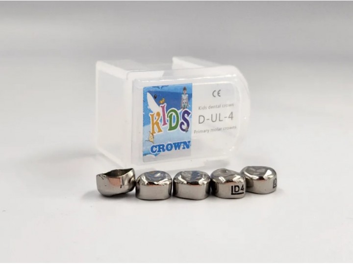Коронки Kids CROWN DUL-4 из нержавеющей стали детские (5 шт)