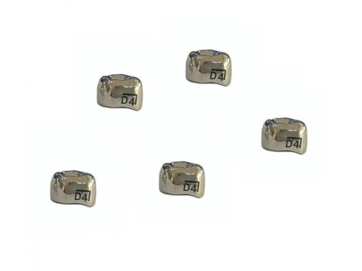Коронки Kids CROWN DLR-4 из нержавеющей стали детские (5 шт)