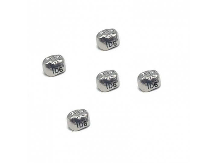 Коронки Kids CROWN DLR-6 из нержавеющей стали детские (5 шт)