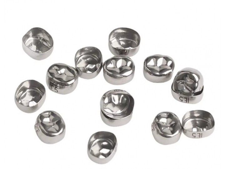 Коронки Kids CROWN DLR-2 из нержавеющей стали детские (5 шт)