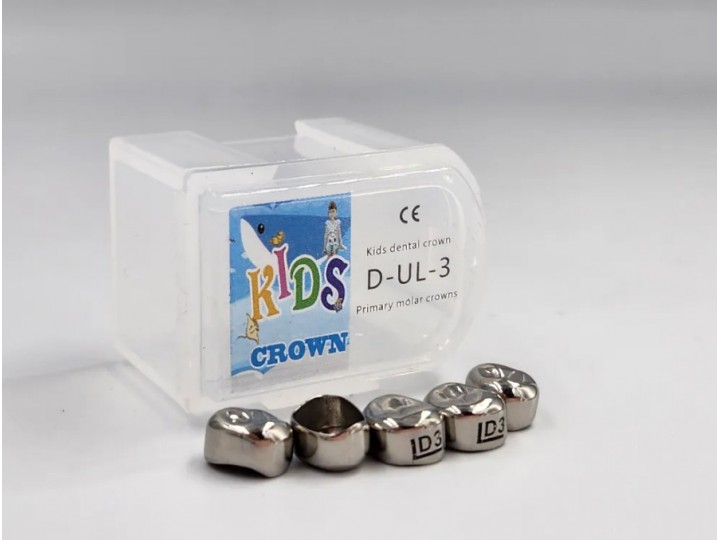 Коронки Kids CROWN DUL-3 из нержавеющей стали детские (5 шт)