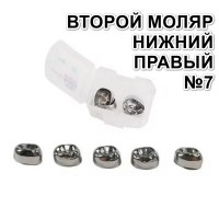Коронки Kids CROWN ELR-7 из нержавеющей стали детские (5 шт)