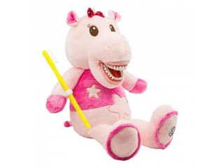 Игрушка мягкая с зубами, Бегемот