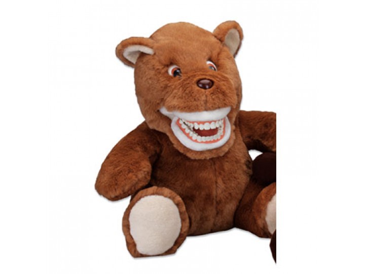 Наручная игрушка с челюстью "медведь Теди"
