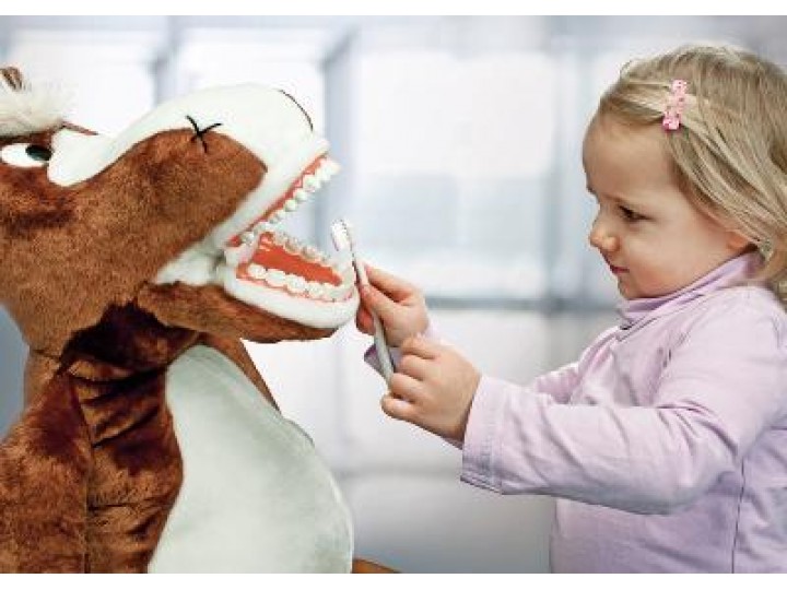 Наручная игрушка с челюстью "корова Берта"