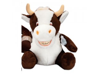 Наручная игрушка с челюстью "корова Берта"