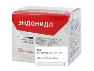 Эндонидл 0,4х38мм (27G) без перфорации 100 шт.