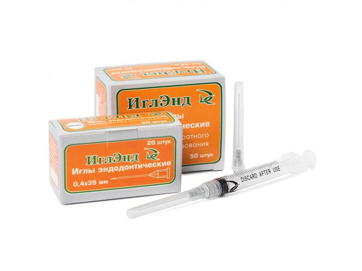 Иглы эндодонтические 0,4*35 50 шт ДС Полир
