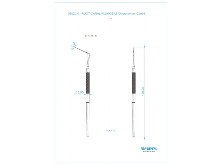 Инструмент эндодонтический 0802L-4