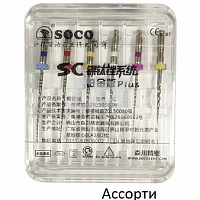 Файлы машинные SC Plus ассорти набор 6 шт, SOCO