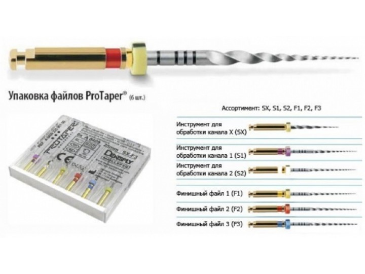 Протейперы машинные - ProTaper Universal L31 мм