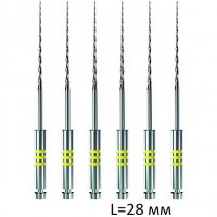 Инструменты ротационные E3 Small Apical Rotary System L28 мм, Endostar, 6 шт.