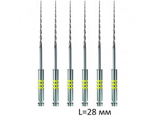 Инструменты ротационные E3 Small Apical Rotary System L28 мм, Endostar, 6 шт.
