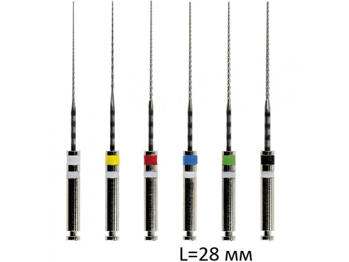 Инструменты ротационные NT2 NiTi Two Rotary System L28 мм, Endostar, 6 шт.